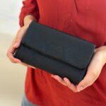 محفظة ستاتية - جزدان لون أسود