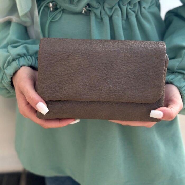 10325705_67db8421479d5 محفظة ستاتية - جزدان لون رمادي - الصورة 1