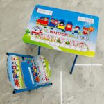 ⁦طاولة مع كرسي للأطفال لون أزرق بتصميم قطار⁩ - الصورة ⁦8⁩