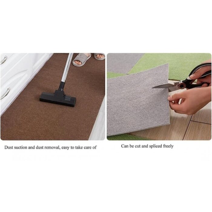 ⁦موكيت لاصق قياس 30*30سم لون بني⁩ - الصورة ⁦2⁩