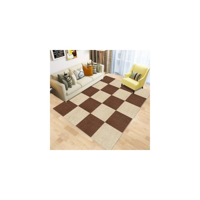 ⁦موكيت لاصق قياس 30*30سم لون بني⁩ - الصورة ⁦5⁩