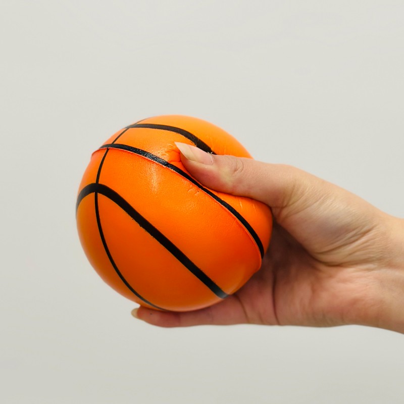 10325795_67db846ae2522 كرة اسنفجية قطر 10 سم بتصميم شكل كرة السلة - الصورة 1