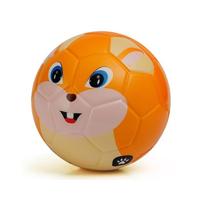 ⁦كرة اسنفجية قطر 15 سم بتصميم شكل الثعلب لون برتقالي⁩ - الصورة ⁦2⁩