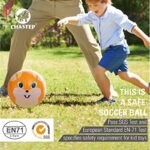 ⁦كرة اسنفجية قطر 15 سم بتصميم شكل الثعلب لون برتقالي⁩ - الصورة ⁦3⁩