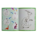 دفتر تلوين وتعليم الرسم للأطفال بأشكال الديناصورات - Coloring Books For Kids Dinosaur