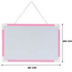 ⁦لوح منغاطيسي مع قلم صغير قابل للمحو حجم 20×30 سم لون زهري⁩ - الصورة ⁦6⁩