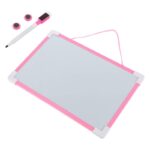 ⁦لوح منغاطيسي مع قلم صغير قابل للمحو حجم 20×30 سم لون زهري⁩ - الصورة ⁦7⁩