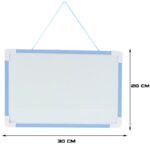 ⁦لوح منغاطيسي مع قلم صغير قابل للمحو حجم 20×30 سم لون أزرق⁩ - الصورة ⁦3⁩