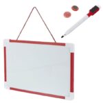 لوح منغاطيسي مع قلم صغير قابل للمحو حجم 20×30 سم لون أحمر