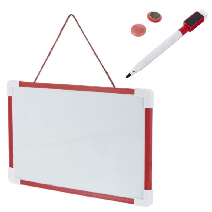 10325809_67db8473d3e68 لوح منغاطيسي مع قلم صغير قابل للمحو حجم 20×30 سم لون أحمر - الصورة 1