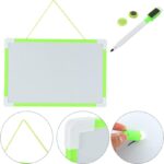 ⁦لوح منغاطيسي مع قلم صغير قابل للمحو حجم 20×30 سم لون أخضر⁩ - الصورة ⁦2⁩