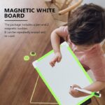 ⁦لوح منغاطيسي مع قلم صغير قابل للمحو حجم 20×30 سم لون أخضر⁩ - الصورة ⁦3⁩