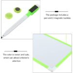 ⁦لوح منغاطيسي مع قلم صغير قابل للمحو حجم 20×30 سم لون أخضر⁩ - الصورة ⁦7⁩