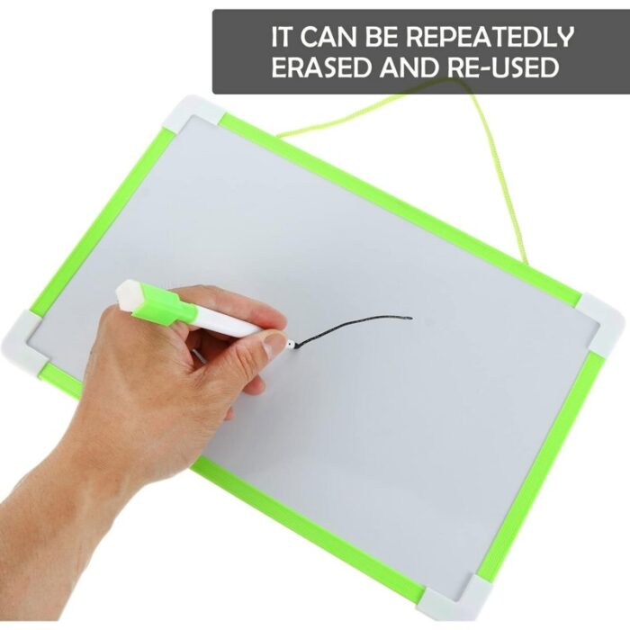 ⁦لوح منغاطيسي مع قلم صغير قابل للمحو حجم 20×30 سم لون أخضر⁩ - الصورة ⁦8⁩