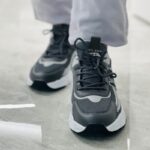 ⁦Rock Star Men's Model 102 Shoes - حذاء روك ستار موديل 102 للرجال لون رمادي⁩ - الصورة ⁦5⁩