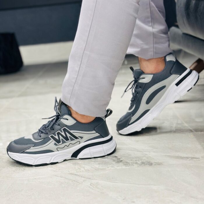 ⁦Rock Star Men's Model 102 Shoes - حذاء روك ستار موديل 102 للرجال لون رمادي⁩ - الصورة ⁦7⁩