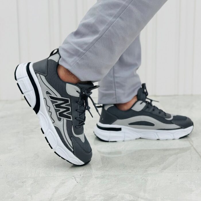 ⁦Rock Star Men's Model 102 Shoes - حذاء روك ستار موديل 102 للرجال لون رمادي⁩ - الصورة ⁦8⁩