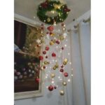 ⁦طقم 12 طابة ذهبي حجم صغير قطر الطابة 3 سم⁩ - الصورة ⁦2⁩