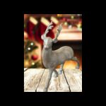 غزال بلاستيك فضي/ برونزي