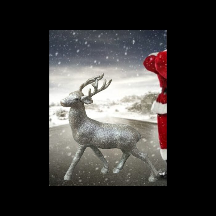 ⁦غزال بلاستيك فضي/ برونزي⁩ - الصورة ⁦2⁩