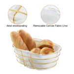 ⁦سلة خبز بيضاوي ذهبي⁩ - الصورة ⁦2⁩