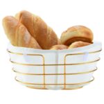 ⁦سلة خبز بيضاوي ذهبي⁩ - الصورة ⁦3⁩