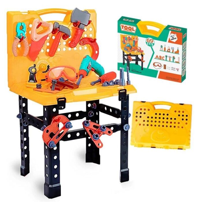 ⁦لعبة مجموعة أدوات الصيانة مع كرسي للأطفال⁩ - الصورة ⁦2⁩