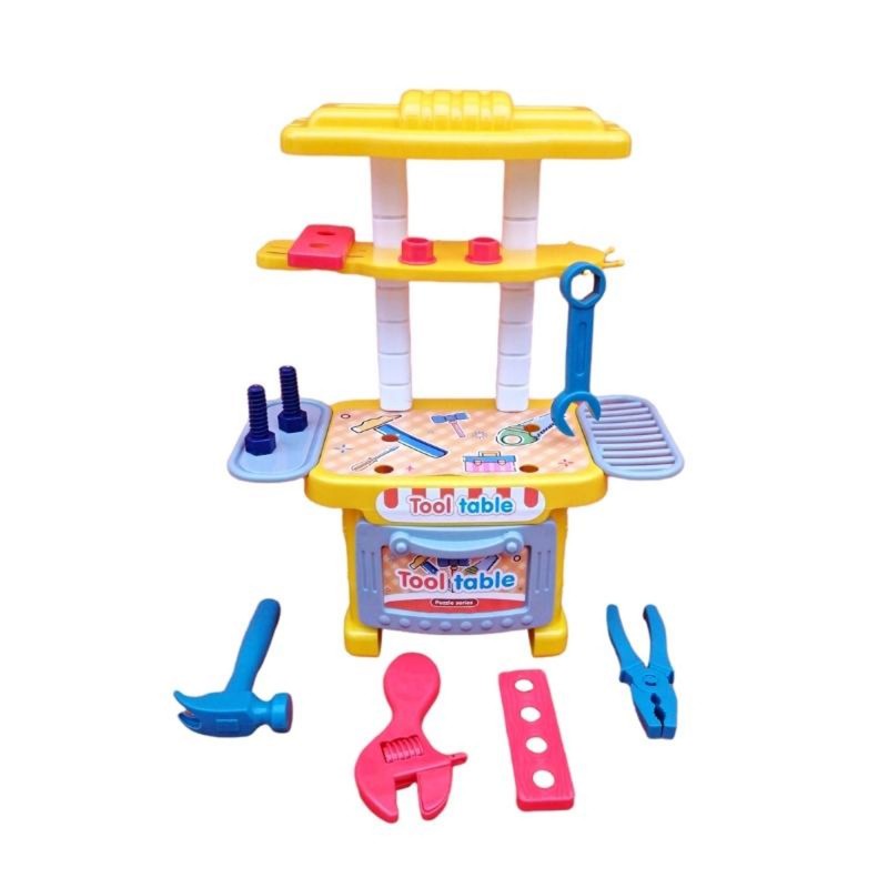 ⁦لعبة مجموعة أدوات المهندسين للأطفال (21) قطعة لون أصفر⁩ - الصورة ⁦1⁩