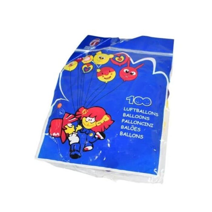 ⁦كيس بلالين بألوان متعددة عدد 100 بلون - Multicolour Latex Balloon - 100 Pieces⁩ - الصورة ⁦2⁩