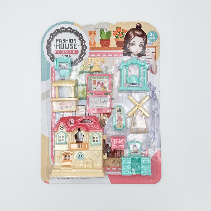 ⁦لعبة أثاث المنزل الأطفال (10) قطع⁩ - الصورة ⁦1⁩