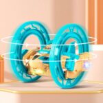 ⁦لعبة السيارة المتحركة بدرجة 360 مع أضواء وصوت لون أزرق⁩ - الصورة ⁦2⁩