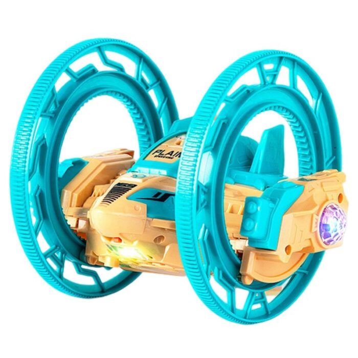 ⁦لعبة السيارة المتحركة بدرجة 360 مع أضواء وصوت لون أزرق⁩ - الصورة ⁦7⁩