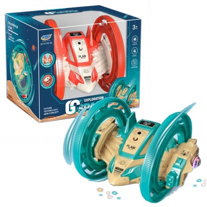 ⁦لعبة السيارة المتحركة بدرجة 360 مع أضواء وصوت لون أزرق⁩ - الصورة ⁦9⁩