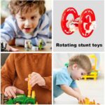 ⁦لعبة السيارة المتحركة بدرجة 360 مع أضواء وصوت لون أحمر⁩ - الصورة ⁦4⁩