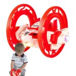 ⁦لعبة السيارة المتحركة بدرجة 360 مع أضواء وصوت لون أحمر⁩ - الصورة ⁦6⁩