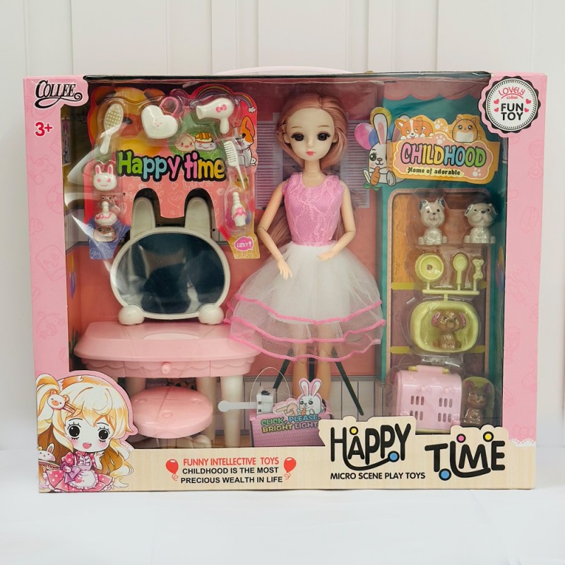 ⁦لعبة دمية مع سرير وعرباية⁩ - الصورة ⁦1⁩