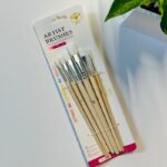 ⁦طقم فراشي خشب 6 قطع⁩ - الصورة ⁦2⁩