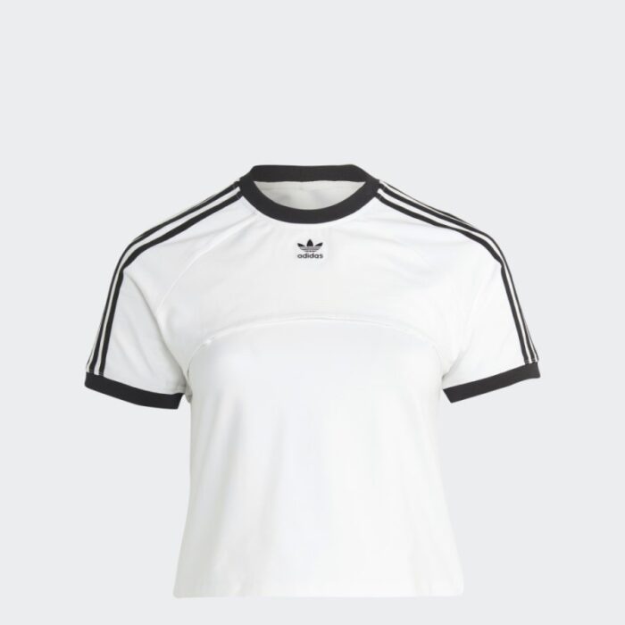 ⁦adidas Women's Always Original Tee (Plus Size) - White- تيشيرت أولويز أورجينال للنساء لون أبيض⁩ - الصورة ⁦6⁩