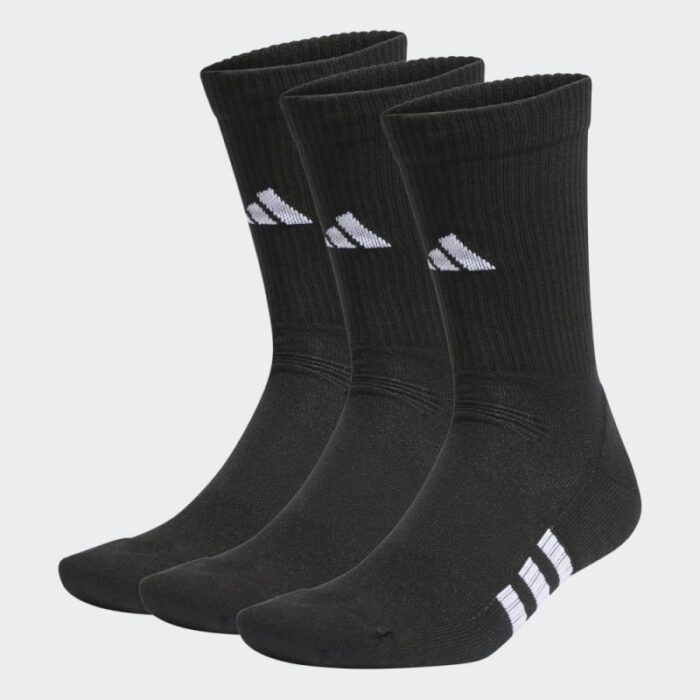 ⁦جوارب اديداس بيرفورمانس كوشيند للجنسين لون أسود-adidas Unisex Performance Cushioned Crew (3 Pairs) Socks - Black⁩ - الصورة ⁦2⁩