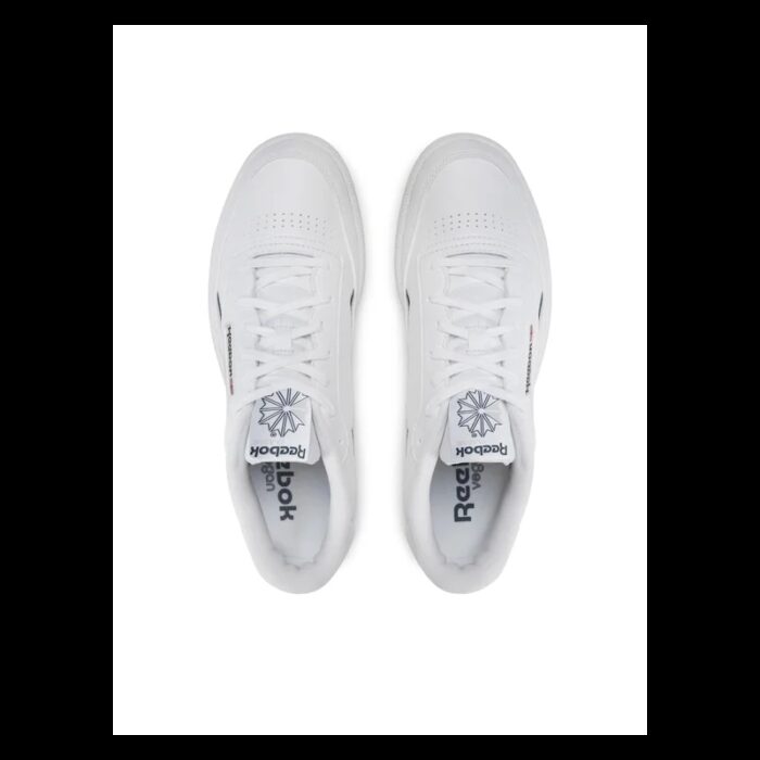 ⁦Reebok Mens' Club C 85 Vegan Shoes- حذاء ريبوك كلوب سي 85 فيجان للرجال لون أبيض⁩ - الصورة ⁦4⁩