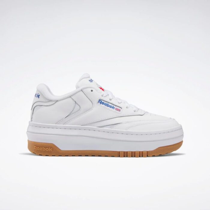 ⁦Reebok Women's Club C Extra Platform Casual Shoes- حذاء ريبوك كلوب سي اكسترا للنساء لون ابيض⁩ - الصورة ⁦3⁩