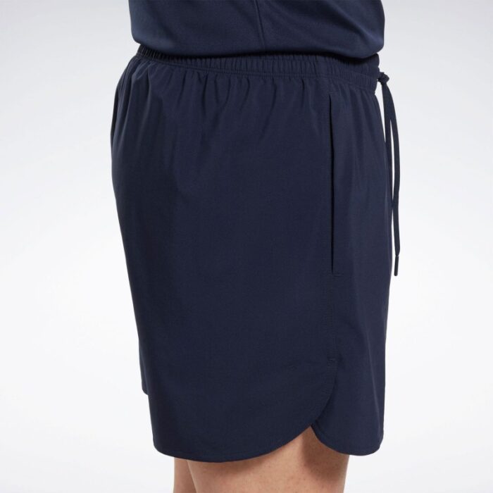 ⁦Reebok Men's Training Graphic Woven Shorts- شورت ريبوك جرافيك ويفن للرجال لون كحلي⁩ - الصورة ⁦4⁩