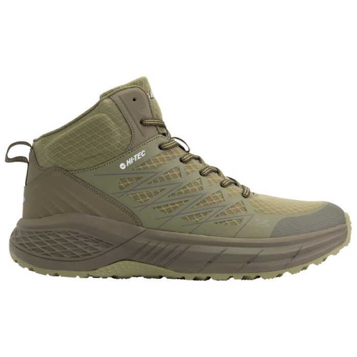 10326510_67db875c379cb Hi-Tec Mens Trail Walking Shoes - حذاء هاي تك تريل للرجال لون زيتي - الصورة 1