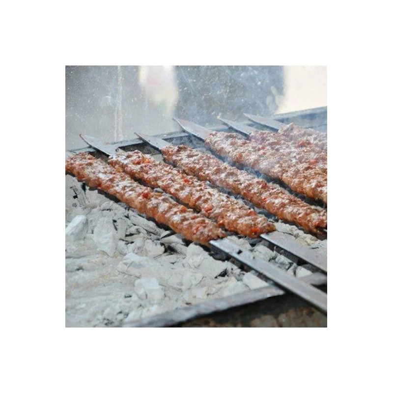 ⁦سياخ شوي عريض ستانلس ستيل عدد 6⁩ - الصورة ⁦1⁩