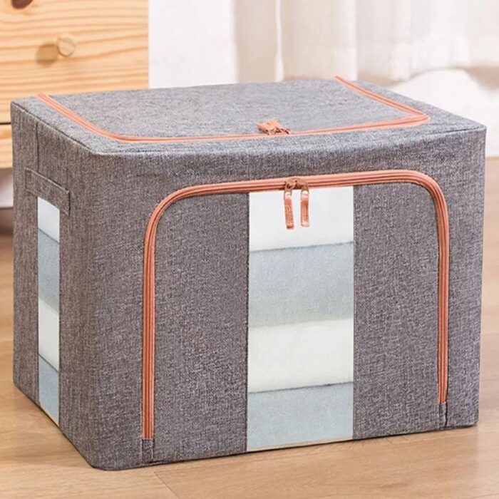 ⁦صندوق تخزين متعدد الاستعمالات بتصميم مستطيل حجم 42×60 سم⁩ - الصورة ⁦3⁩