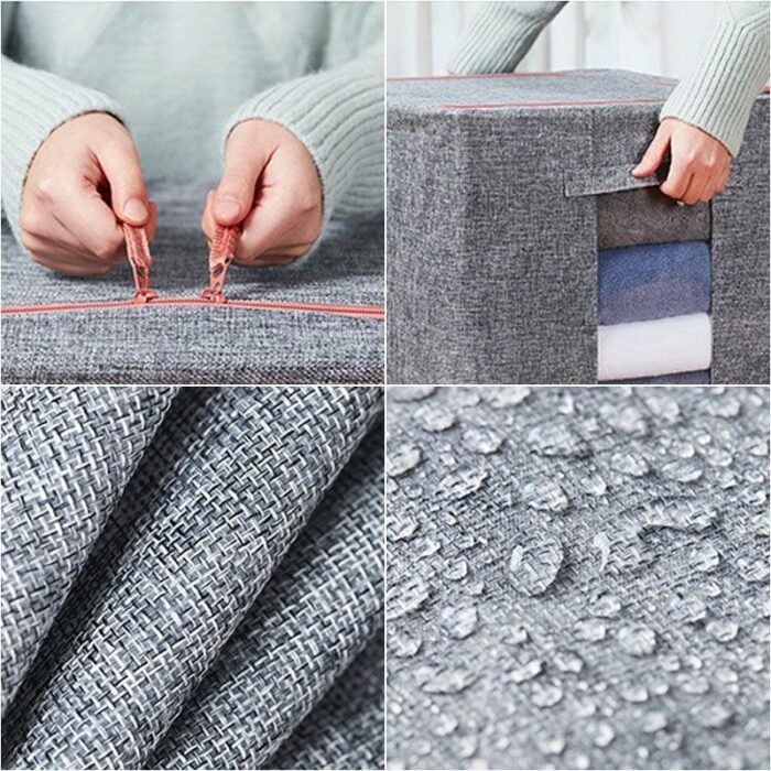 ⁦صندوق تخزين متعدد الاستعمالات بتصميم مستطيل حجم 42×60 سم⁩ - الصورة ⁦6⁩