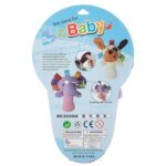 ⁦لعبة خشخيشة ناعمة للأطفال علي شكل فيل لون بنفسجي⁩ - الصورة ⁦2⁩