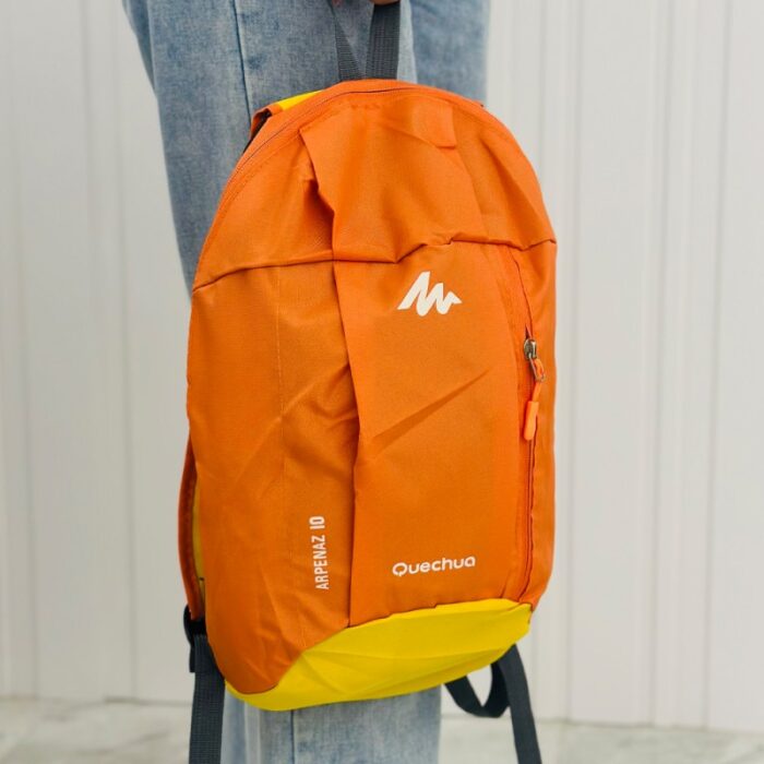 ⁦شنطة مدرسية 15 انش لون برتقالي وأصفر⁩ - الصورة ⁦2⁩