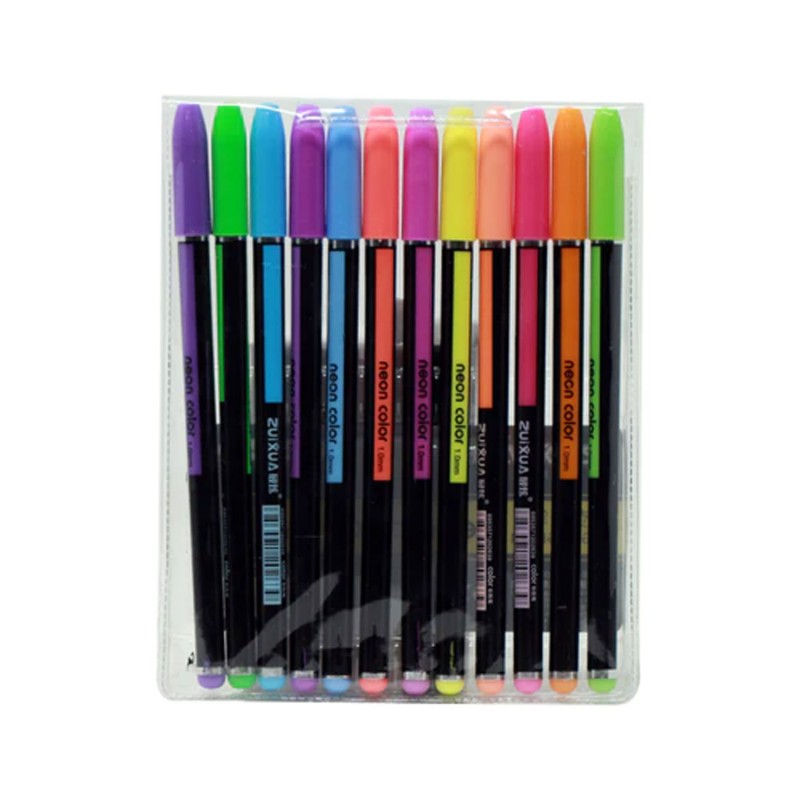 10326839_67db885b54291 طقم أقلام حبر ملون عدد 12 قلم - الصورة 1
