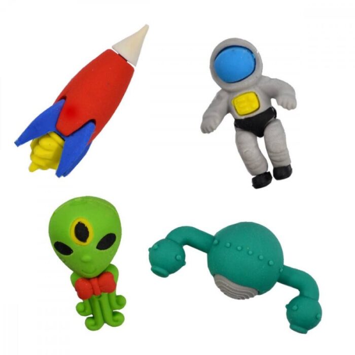 ⁦طقم محايات رصاص من 4 قطع على شكل رجل الفضاء⁩ - الصورة ⁦3⁩